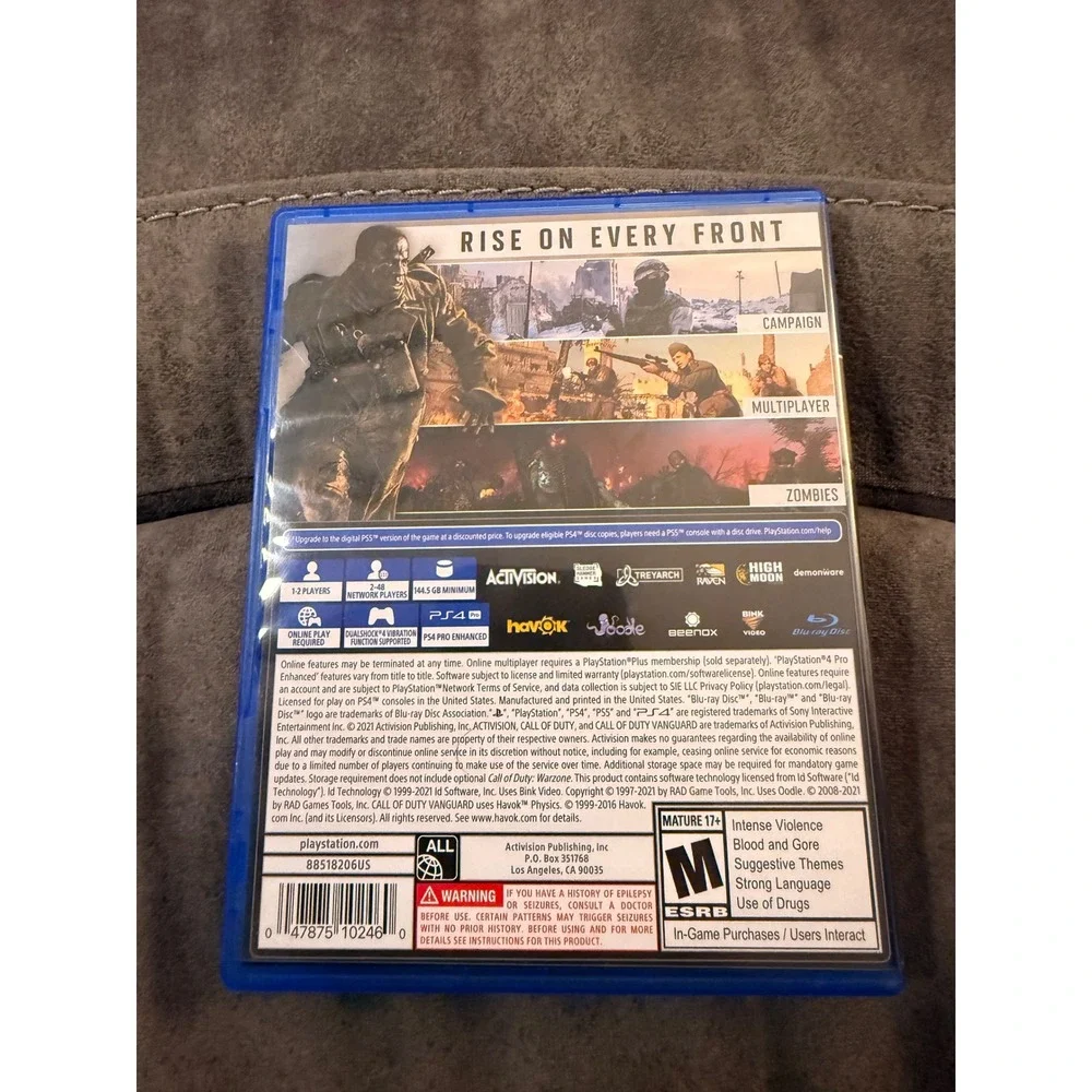 Call of Duty Vanguard and Call of Duty WWII PS4 Bundle Activision Video‎ Games